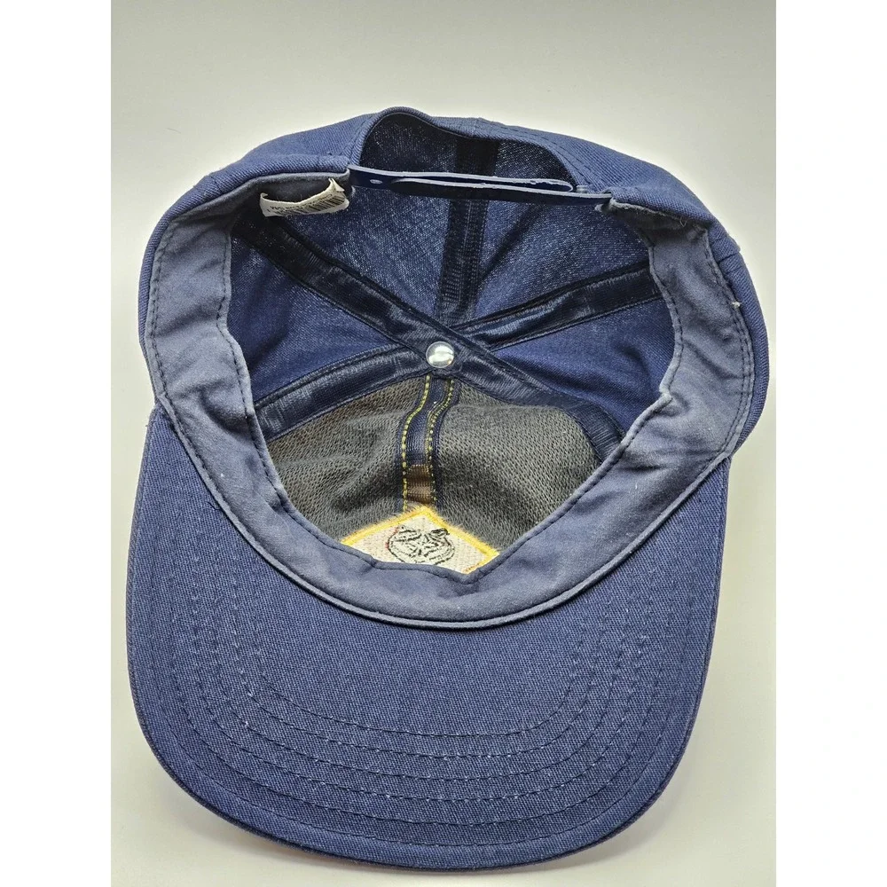 Vintage Cub Scouts Wolf Hat Snapback Youth Made In USA Boy Scout Blue‎ Yellow